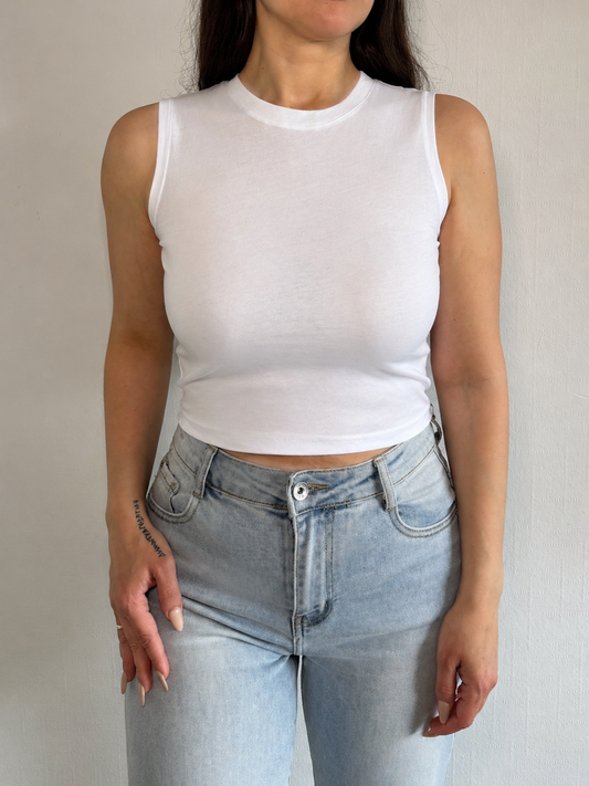 Crop Top aus Baumwolle